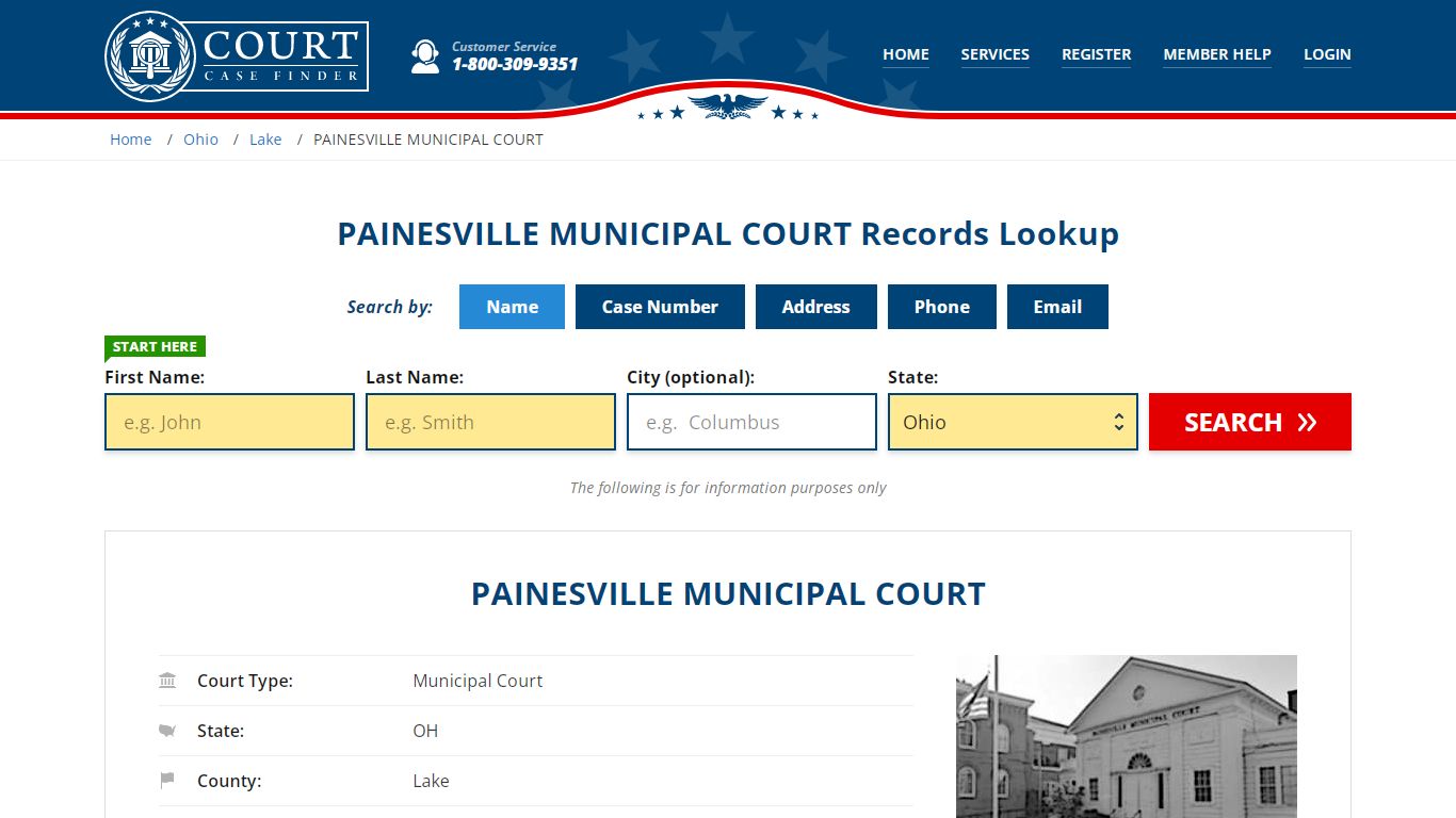 PAINESVILLE MUNICIPAL COURT Records | PAINESVILLE, Lake County, OH ...